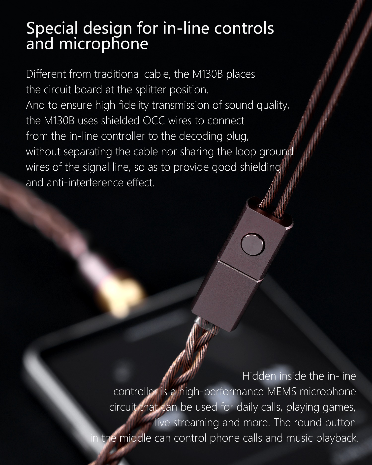 ddHiFi M130B Coffee Cable